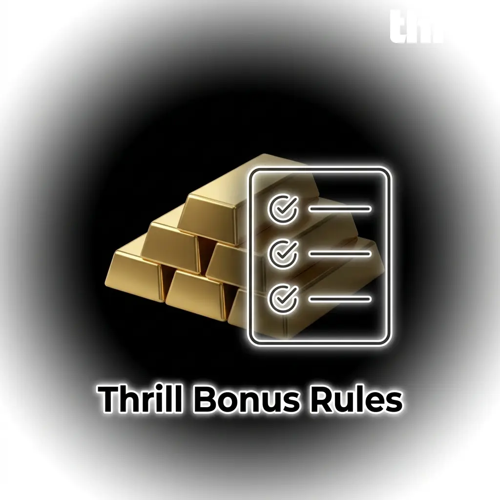 Thrill Casino bonus rules covering wagering requirements, eligibility, expiry, and withdrawal conditions for all promotions