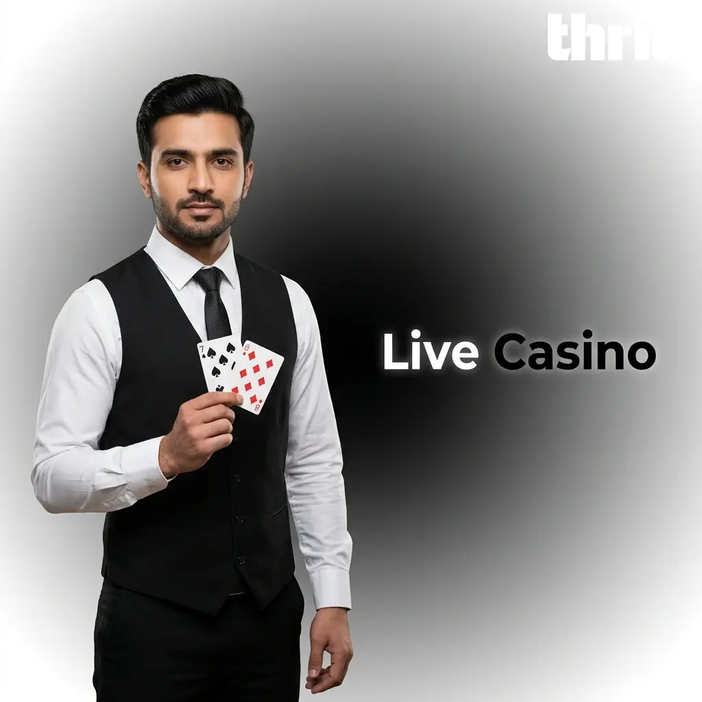 Live casino games with professional dealers streaming Blackjack, Roulette, Baccarat, Poker and Game Shows at Thrill Casino