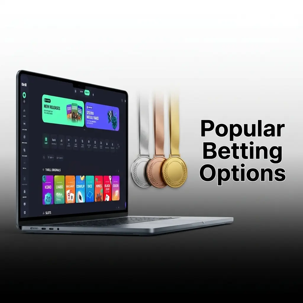 Thrill betting options including pre-match, live, outright, and Asian handicap markets for Pakistan bettors