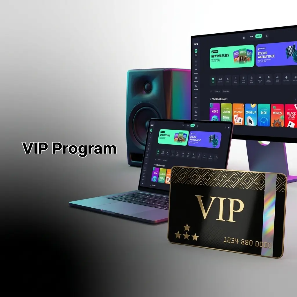 Thrill VIP programme tiers from Bronze to Diamond with up to 70% Rakeback rewards for Pakistan players